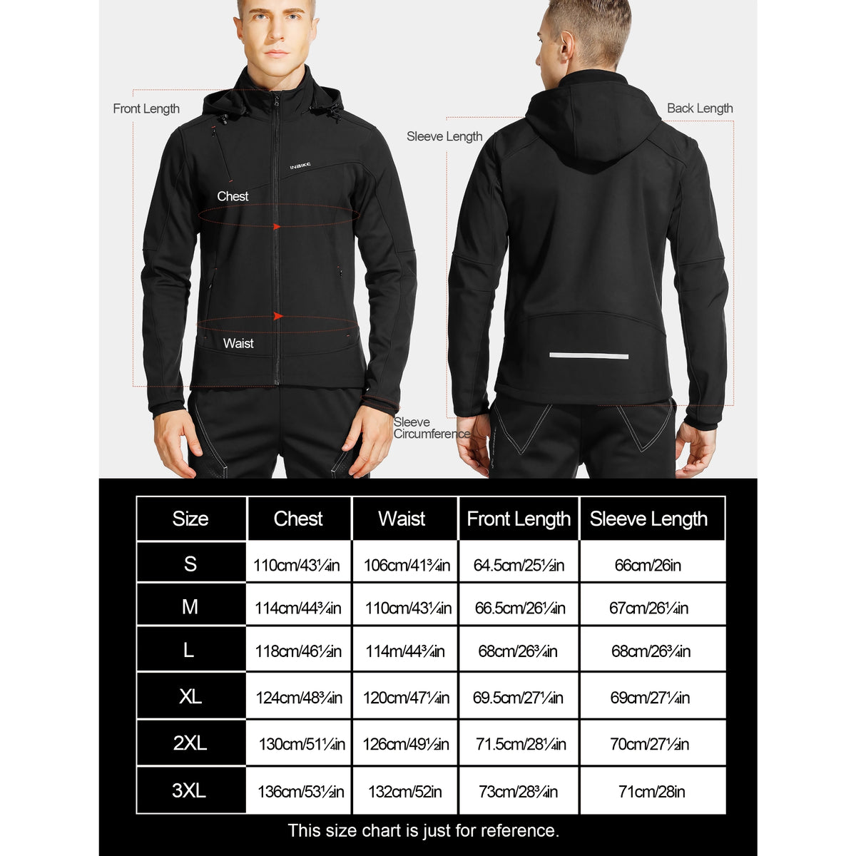Windjacke für Herren – Thermo-Windjacke mit Kapuze