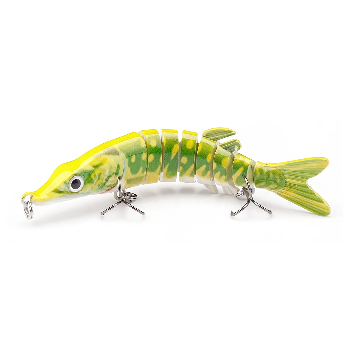 Señuelo de pesca Mini Pike Crankbait de 10 cm y 8,7 g: Swimbait artificial de hundimiento lento para lucios, lubinas y más