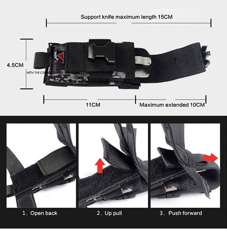 Outdoor Travel Multi-function Mountaineering Camping Portable Bodypack Nylon Combination Accessories - Blue Force Sports