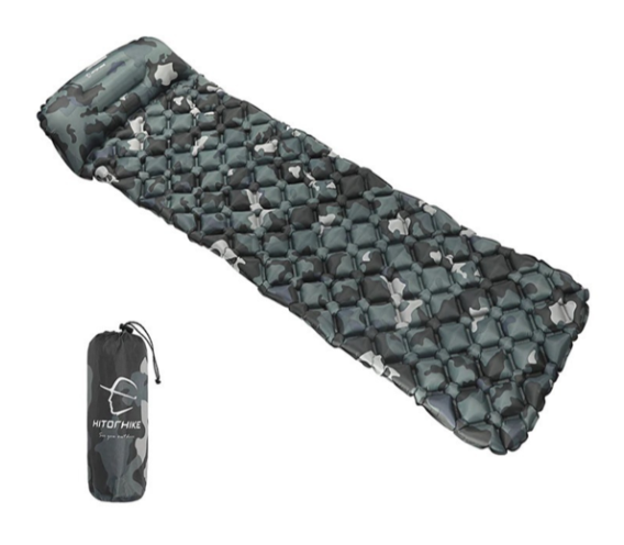 Inflatable Camo Sleeping Pad - Blue Force Sports