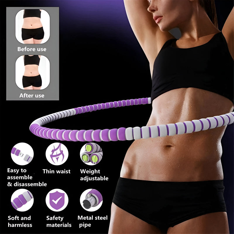 Verstellbarer Fitnessreifen mit Massagepunkten