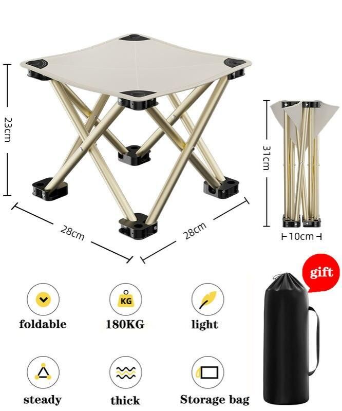 Silla plegable ultraligera y duradera