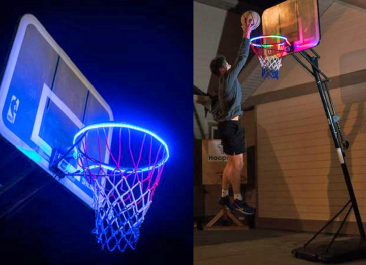 Induction Color Changing Basketball Frame Light - Blue Force Sports