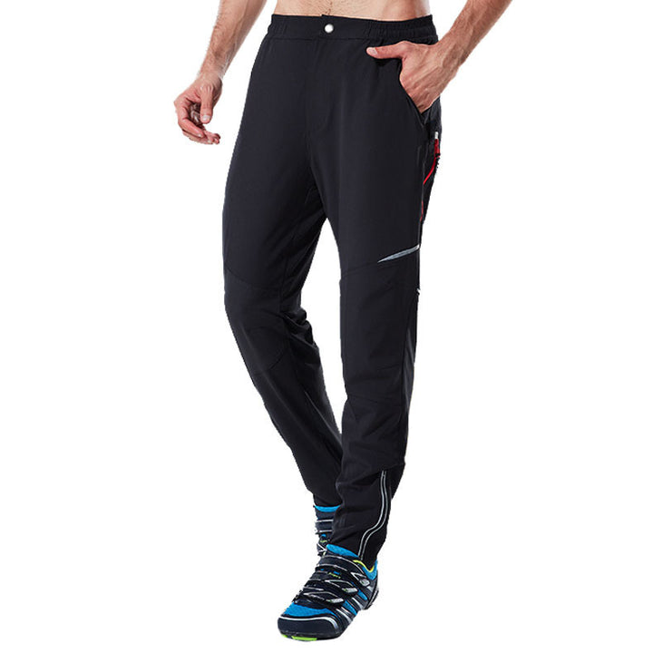 Summer Men's Trousers for Outdoor Cycling - Moisture-Wicking and Comfortable with Reflective Strip - Blue Force Sports