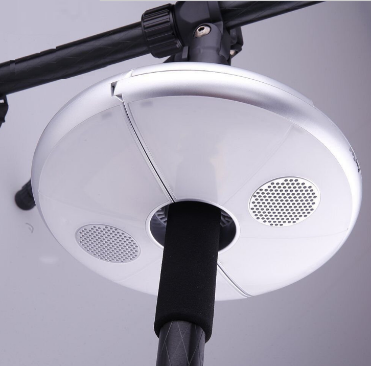 Colorful rhythm Bluetooth umbrella light LED tent light Outdoor multi-function USB charging camping light - Blue Force Sports
