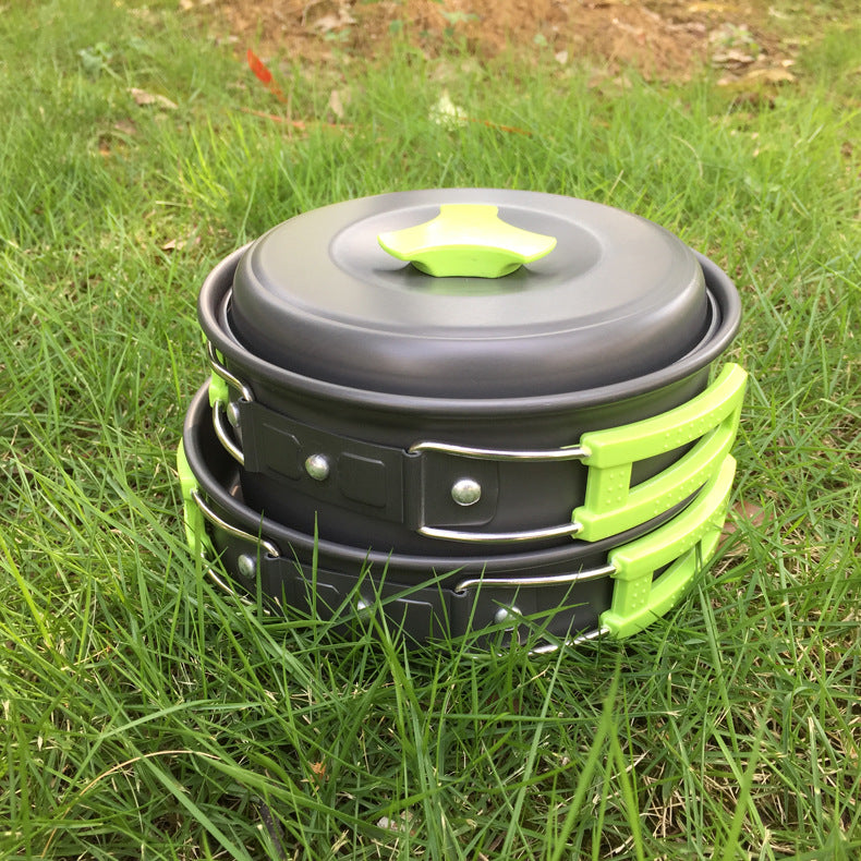 Outdoor cookware 1-2 people camping cookware set - Blue Force Sports