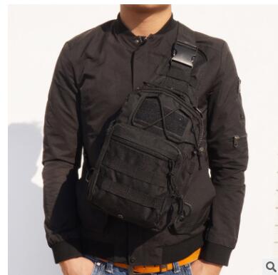 Hot Style Canvas Riding Pack Camouflage Field Sports Small Chest Bag Single Shoulder Oblique Cross Outdoor Tactical Package. - Blue Force Sports