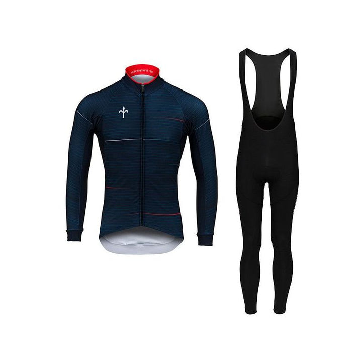 Bike Jacket Suit Winter Wool Bicycle Suit - Blue Force Sports