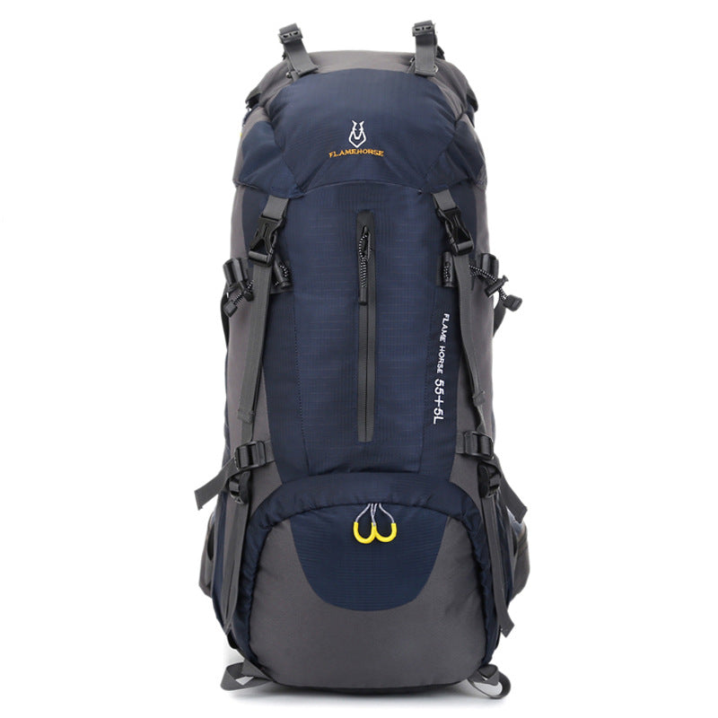 60L large capacity travel backpack nylon - Blue Force Sports