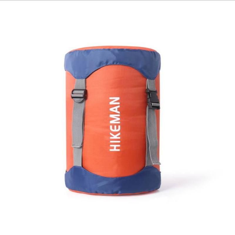 Saco de dormir de algodón ultraligero, impermeable y con compartimento de compresión