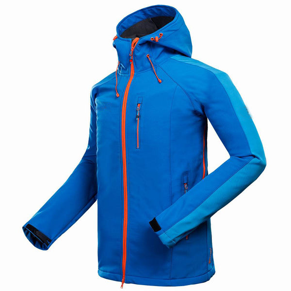 New foreign trade men outdoor mountaineering camping leisure sports clothing anti wind compound jacket soft shell jacket - Blue Force Sports