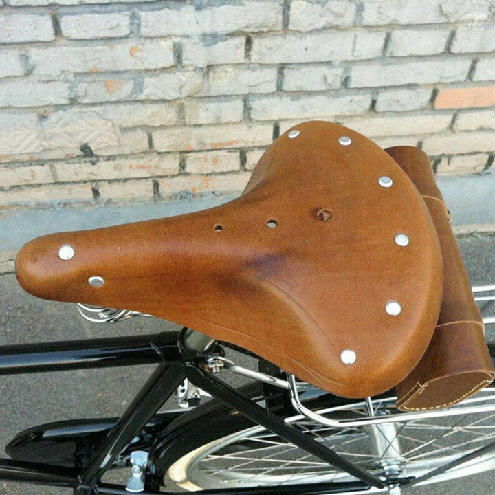 Bicycle leather seat - Blue Force Sports