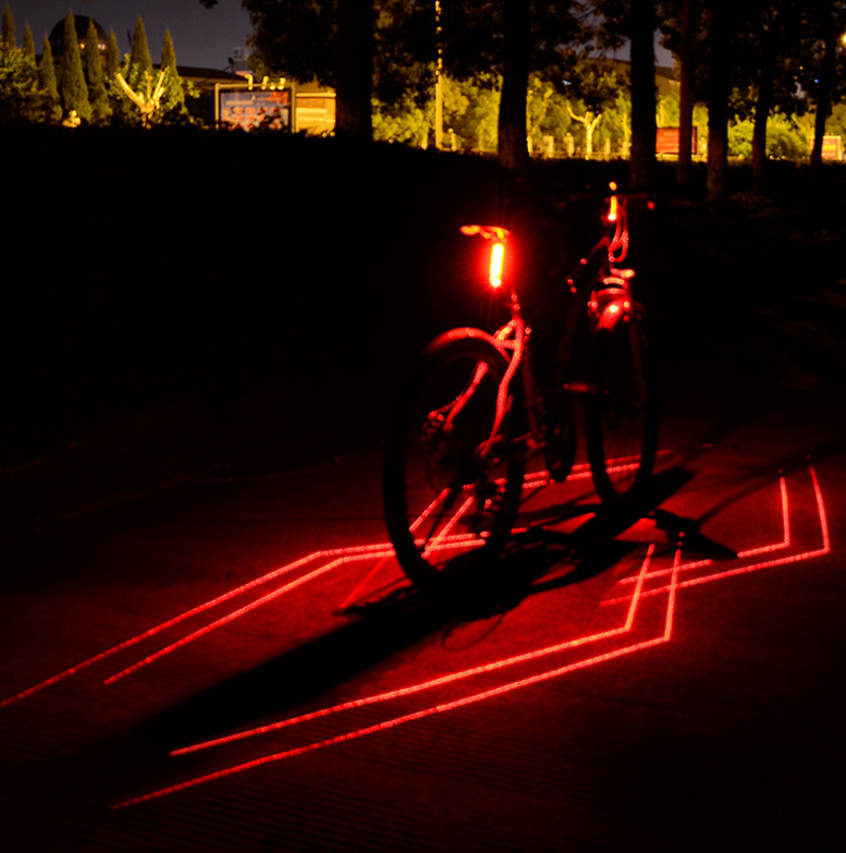 Cycling bicycle light tail light laser tail light - Blue Force Sports