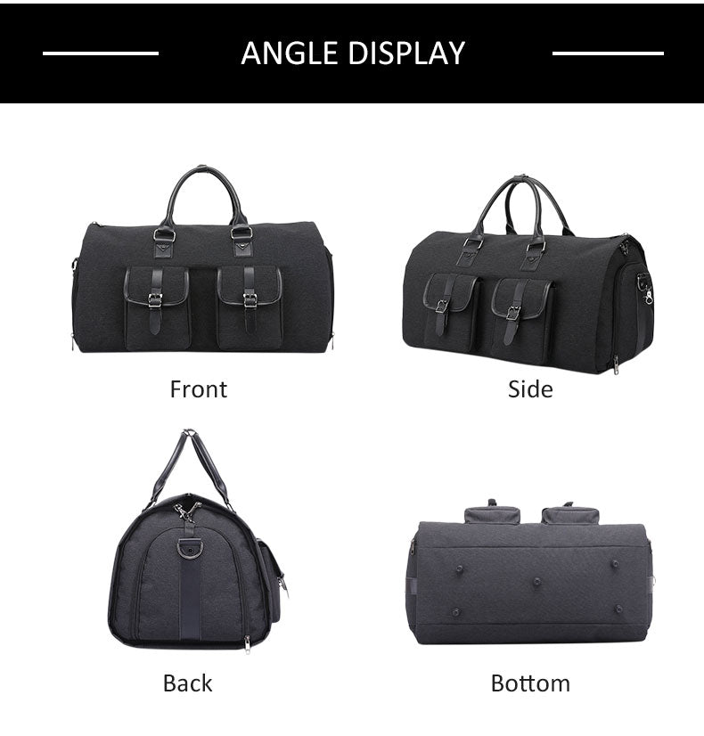Men Travel Bag & Cationic letter wash bag - Blue Force Sports
