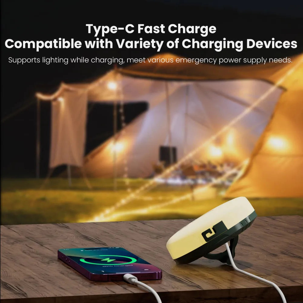 10 m LED Camping Light Strip with Rechargeable Battery