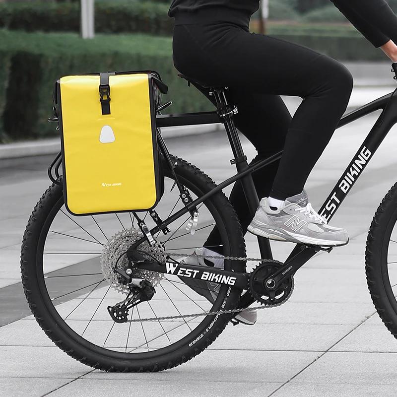 Vollständig wasserdichte Fahrradgepäckträgertasche mit erweiterbarer Kapazität