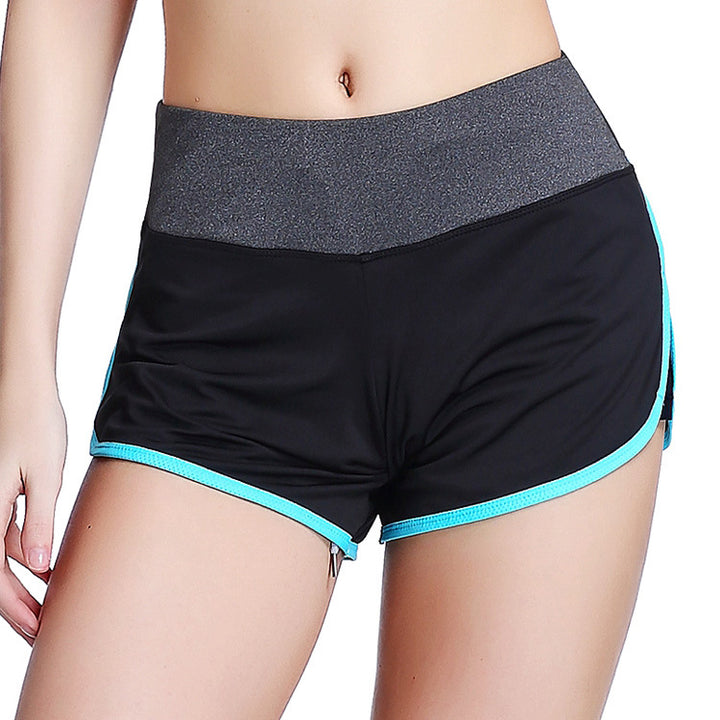 Fake two-piece sports fitness shorts - Blue Force Sports