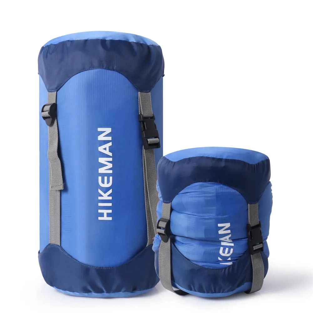 Saco de dormir de algodón ultraligero, impermeable y con compartimento de compresión