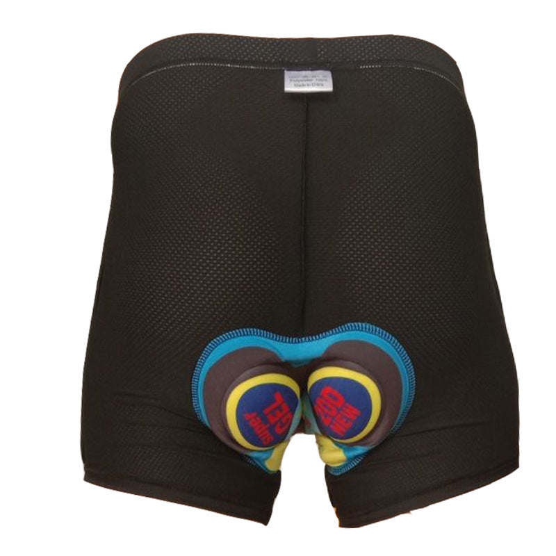 New Cycling Printing Silicone Shorts Wear Underpants - Blue Force Sports