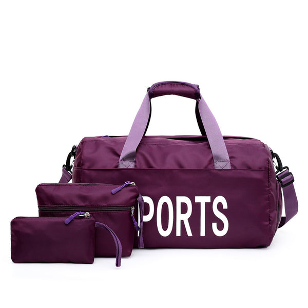 Nylon Independent Three Piece Sports Bag - Blue Force Sports