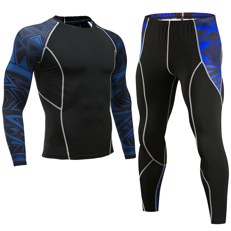 Sportswear quick-drying running suit - Blue Force Sports