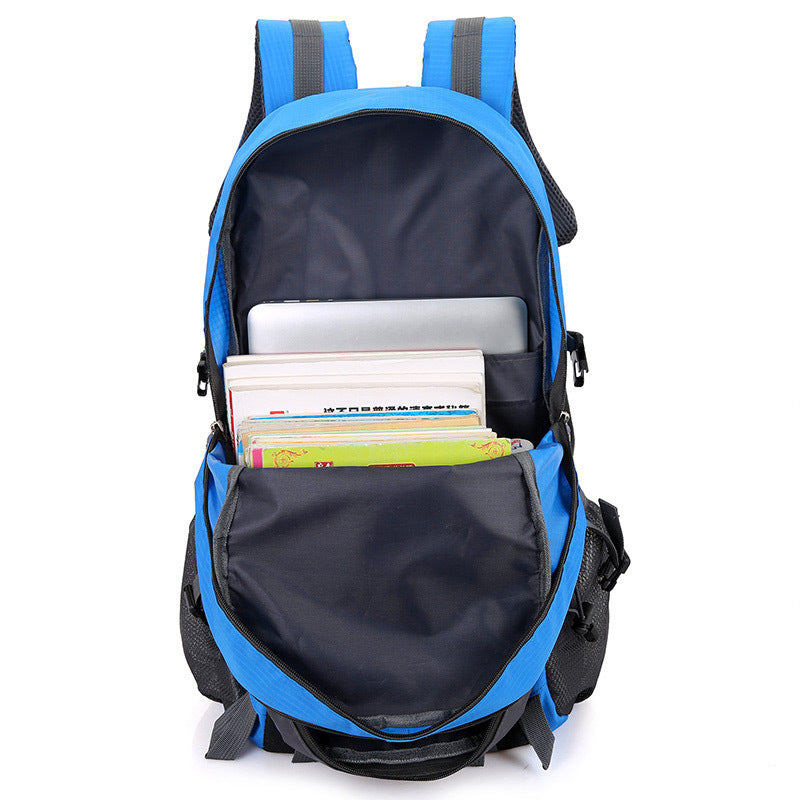 Outdoor mountaineering bag men and women riding backpack Korean sports bag leisure travel backpack - Blue Force Sports