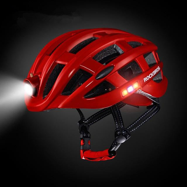 Light Cycling Helmet USB Rechargeable Bike Ultralight Helmet Intergrally-Molded Mountain Road Bicycle Mtb Helmet - Blue Force Sports
