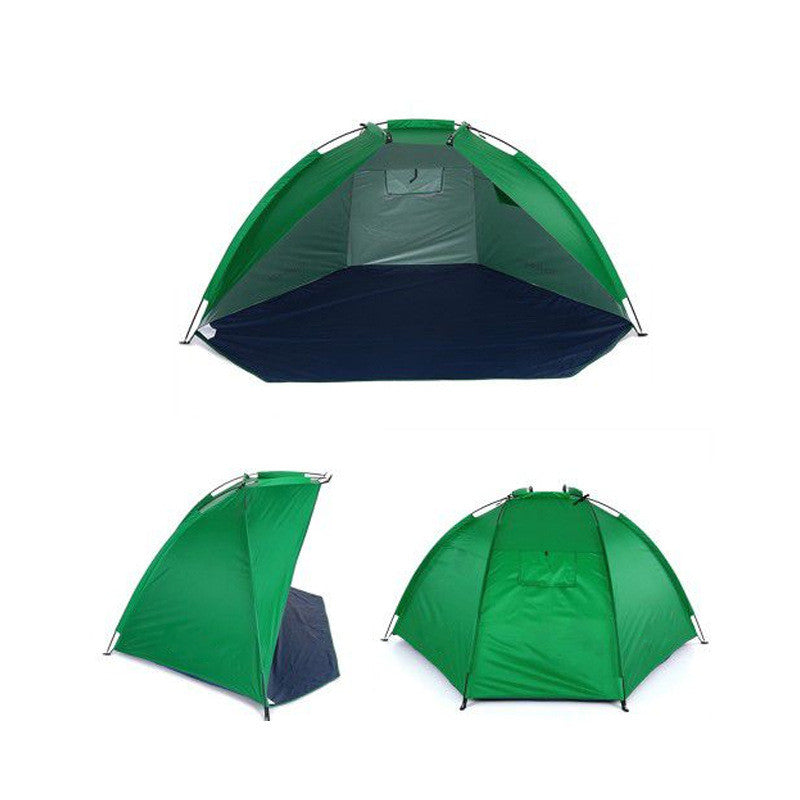 Easy Camping Tent With Outdoor Sun Shade - Blue Force Sports