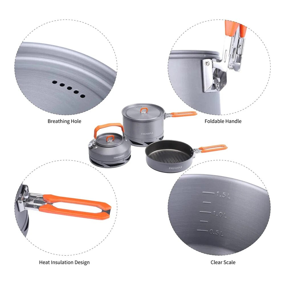Juego de utensilios de cocina para acampar definitivo