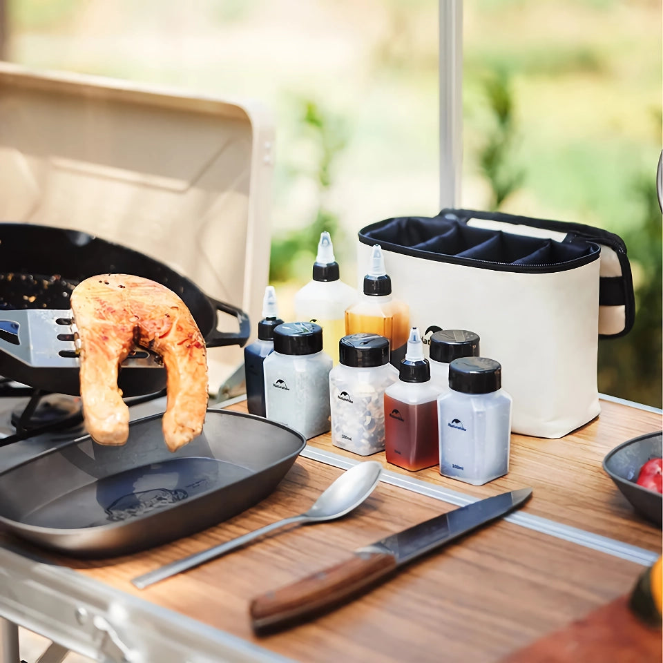 Tragbares Gewürzdosen-Set für Picknicks im Freien und Camping