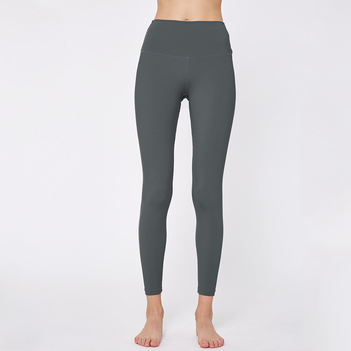 Women's Double Sided Nylon Nude Yoga Pants - Blue Force Sports