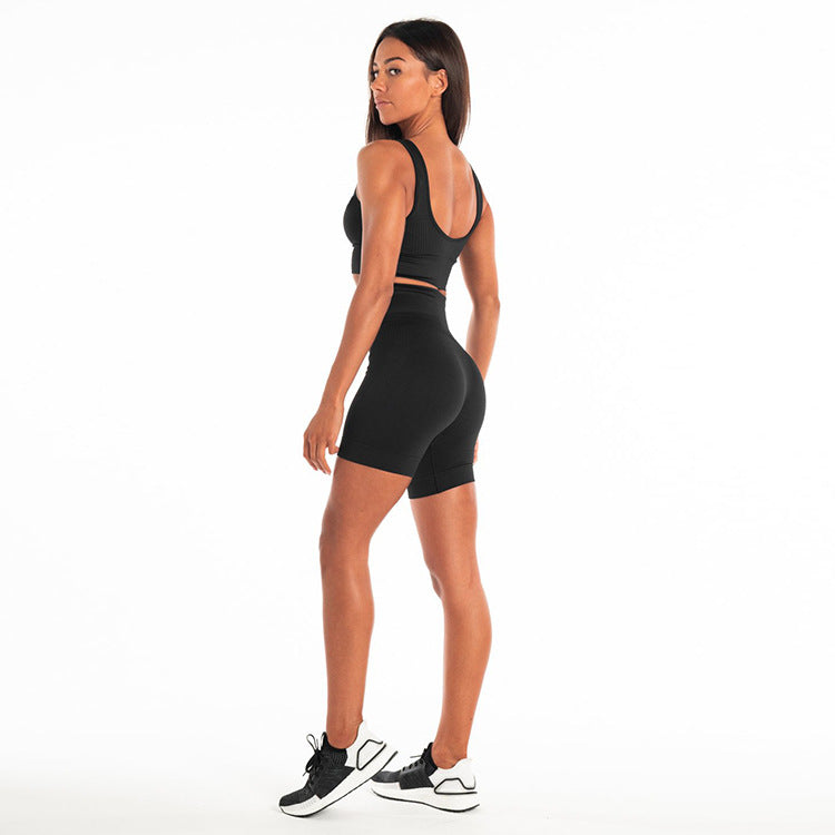 Seamless shorts fitness suit - Blue Force Sports
