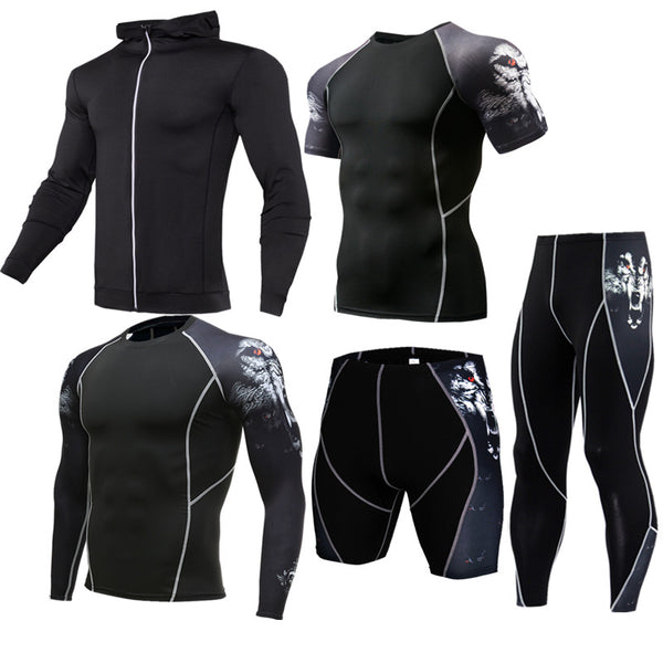 Sportswear quick-drying running suit - Blue Force Sports