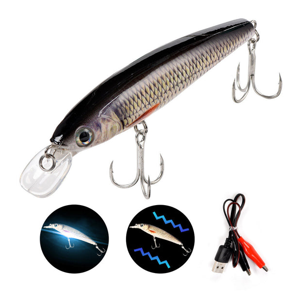 Rechargeable LED vibrating lure bait - Blue Force Sports