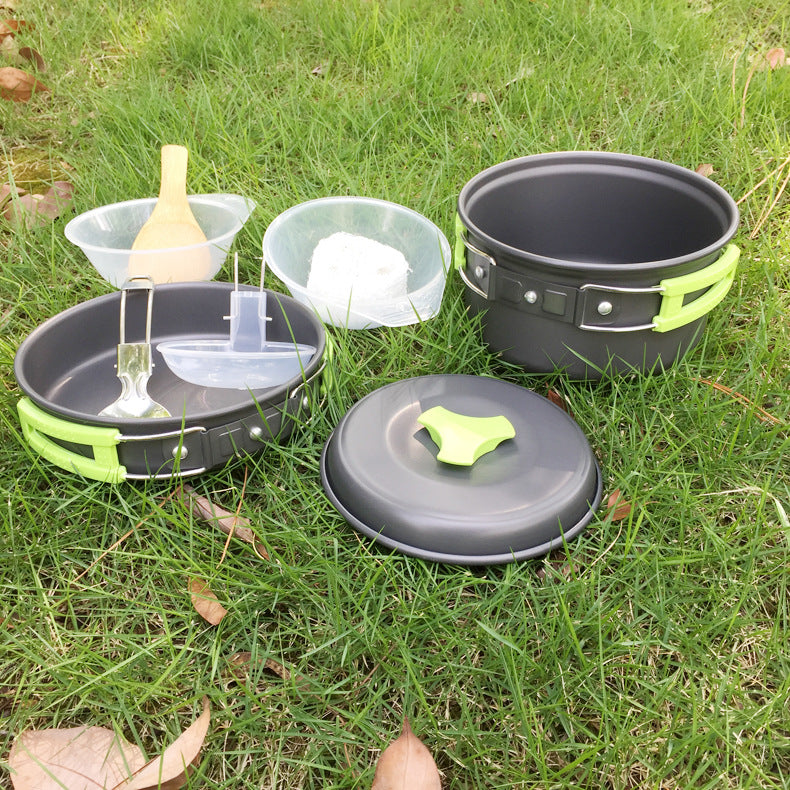 Outdoor cookware 1-2 people camping cookware set - Blue Force Sports