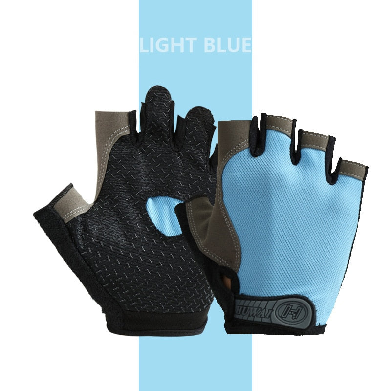 Atmungsaktive Halbfinger-Fahrradhandschuhe für Unisex
