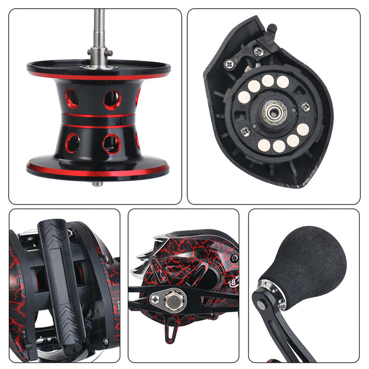 Baitcasting Fishing Reel Bait Casting Fishing Wheel With Magnetic Brake Carp Carretilha Pesca - Blue Force Sports