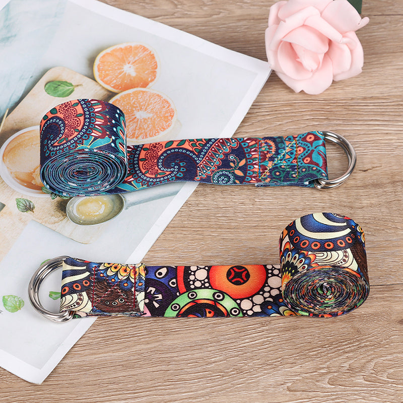 Verstellbarer D-Ring-Yoga-Stretchgurt