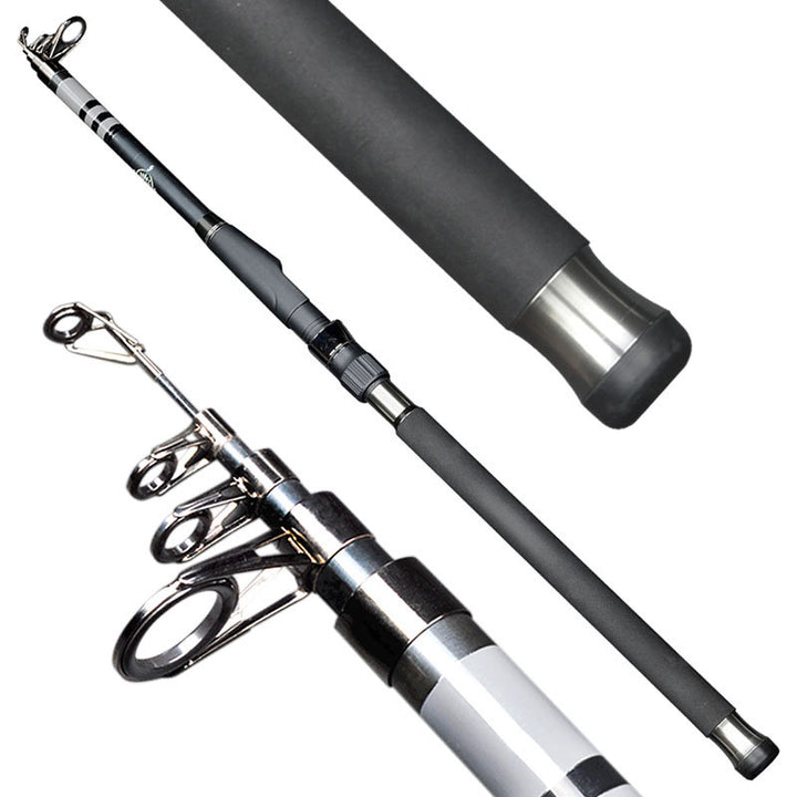 Stainless Steel Retractable Long-range Fishing Rod - Blue Force Sports