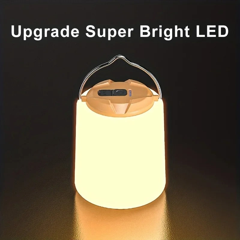 Wiederaufladbare LED-Campinglaterne mit Haken