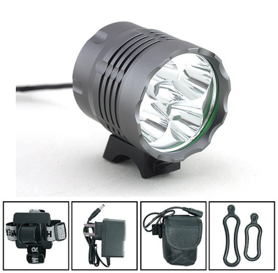 LED Mountain Bike Headlight 5T6 Bicycle Light - Blue Force Sports