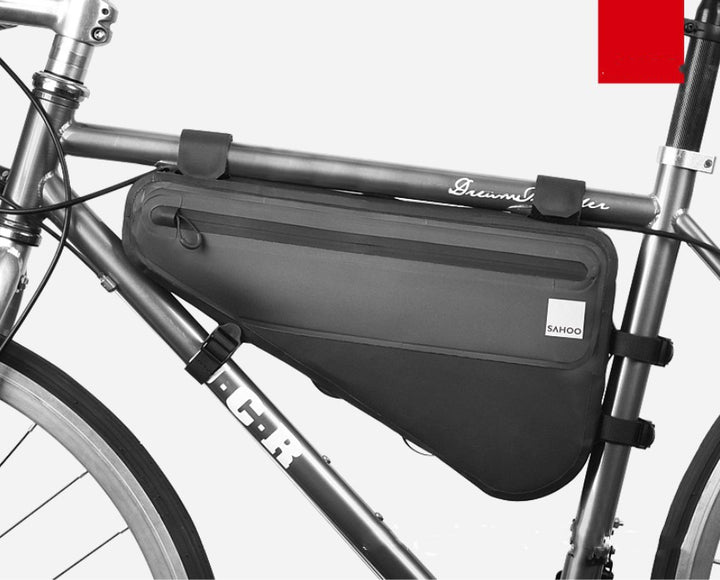 Wax Feel Polyester Bicycle Frame Bag For Long-distance Cycling - Blue Force Sports