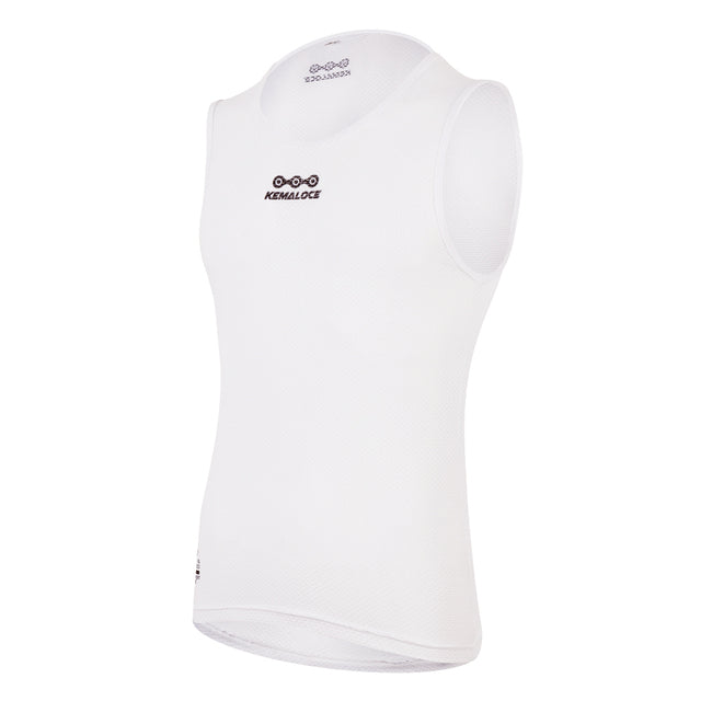 Breathable Men Cycling Base Layer White Coo - Blue Force Sports