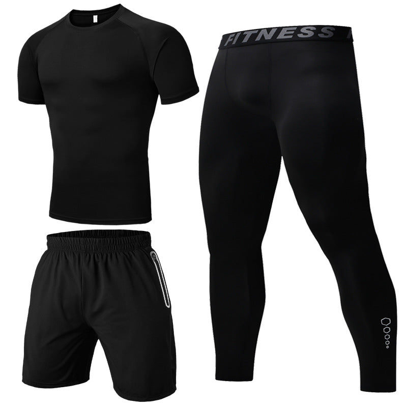 Summer three-piece casual sports suit - Blue Force Sports