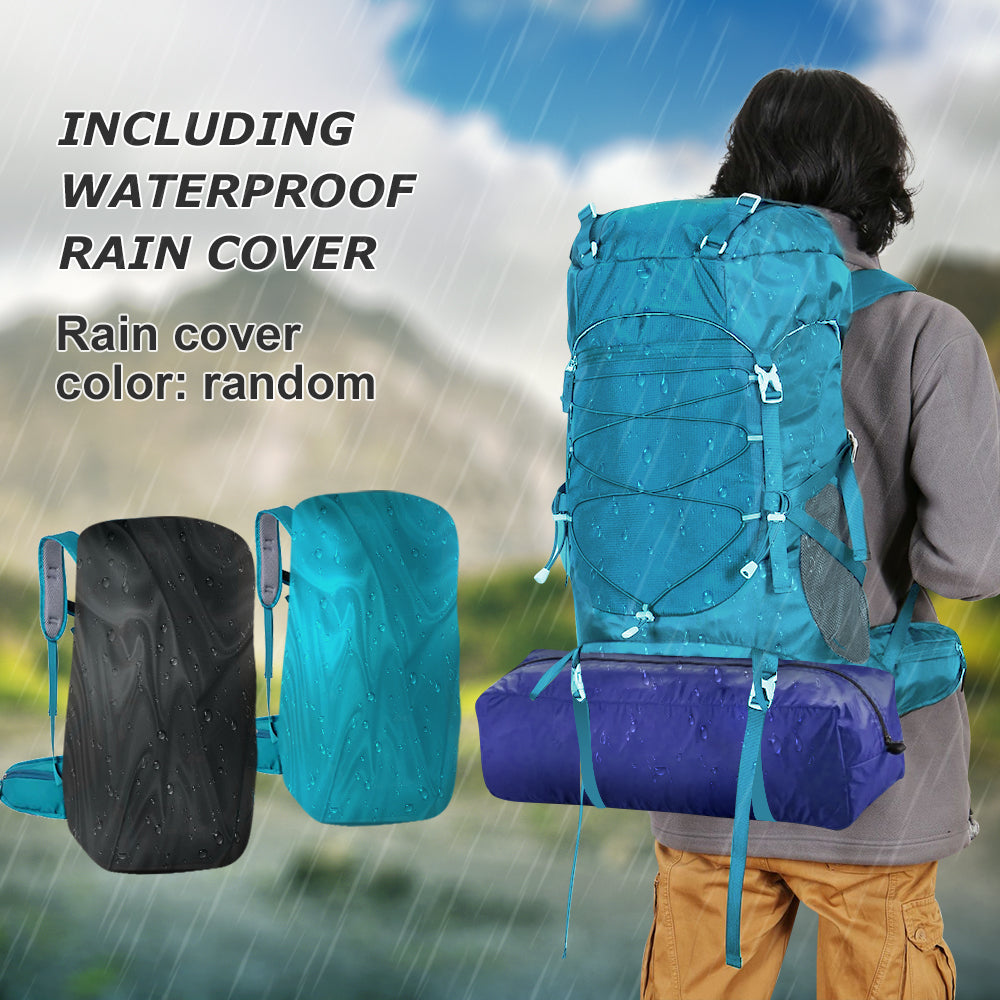 50 l multifunktionaler Outdoor-Wanderrucksack mit Regenschutz – ideal für Trekking und Camping