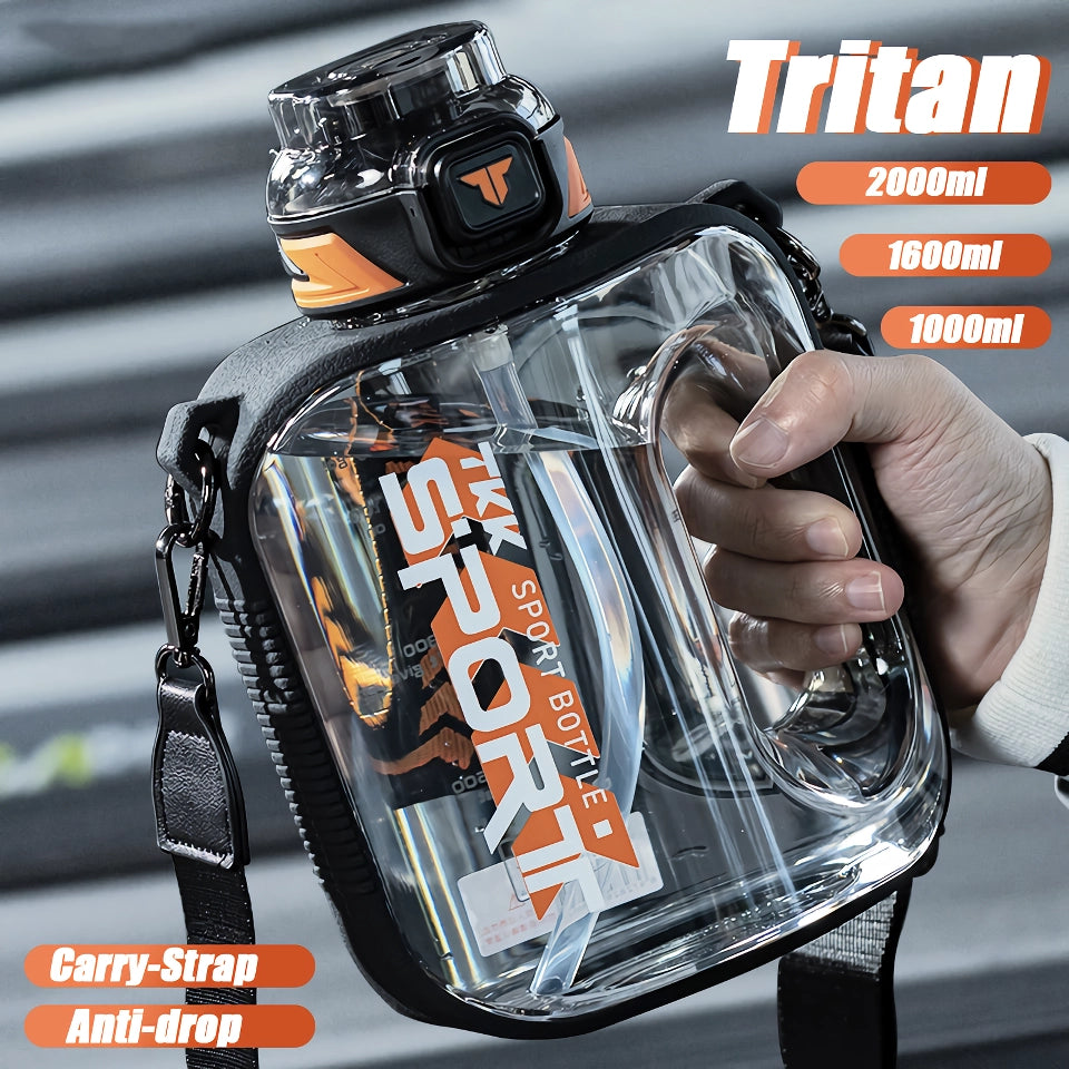 Botella de agua deportiva Tritan de gran capacidad