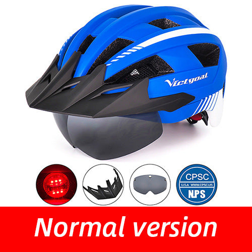 Driving helmet LED USB rechargeable bicycle helmet - Blue Force Sports