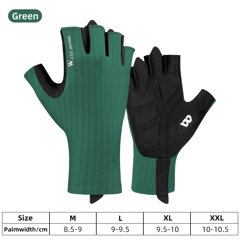 Fahrradhandschuhe Halbfinger für Damen und Herren