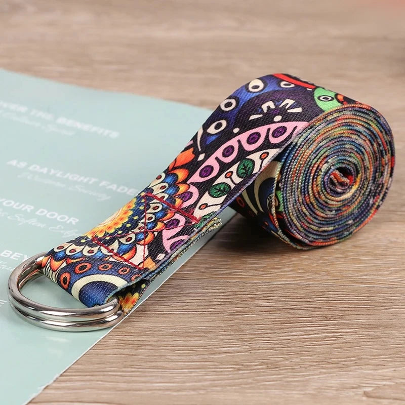 Verstellbarer D-Ring-Yoga-Stretchgurt
