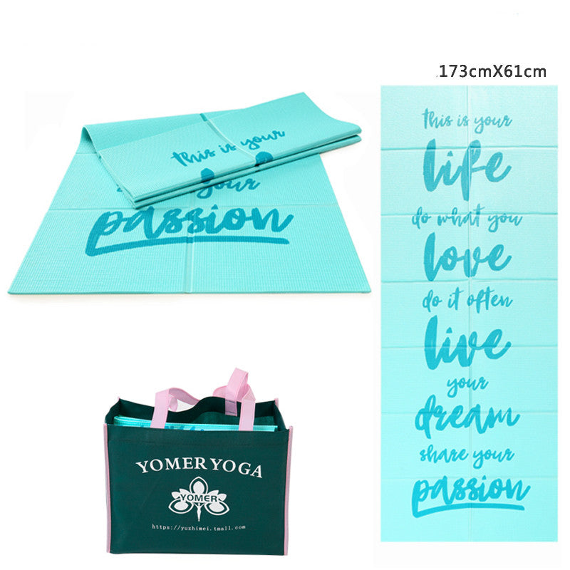 Foldable and portable yoga mat - Blue Force Sports